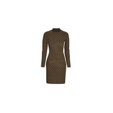 MICHAEL KORS MICHAEL Michael Kors Rövid ruhák ECO MGA MK DT MOCK NK DRS Barna EU XL