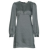 MICHAEL KORS MICHAEL Michael Kors Rövid ruhák MK LOGO TIE HT MINI DRESS Fekete EU XL