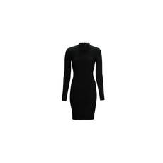 MICHAEL KORS MICHAEL Michael Kors Rövid ruhák MOCK NK RIBBED MINI DRS Fekete EU L