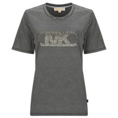 MICHAEL KORS MICHAEL Michael Kors Rövid ujjú pólók CROP GWSH EMPIRE STUD TEE Fekete EU S
