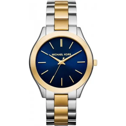 Mk3479 Michael Kors MK3479 női karóra, kék számlap, ezüst-arany acél, WR50 ...