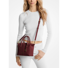 MICHAEL KORS női bőr táska Hyde bordó színben kézitáska és bőrönd