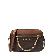 MICHAEL KORS női crossbody táska, barna logós kézitáska és bőrönd