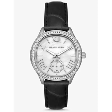  Michael Kors Sage MK4821 női kvarc karóra, fekete bőrszíj karóra
