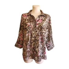  Michele Boyard szürke mintás női blúz (méret: 46/L) blúz