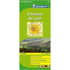 MICHELIN 110. Lyon környéke térkép Michelin 1:60 000 térkép