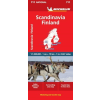 MICHELIN 711. Skandinávia, Skandinávia térkép, Finnország autós térkép Michelin 1:1 500 000