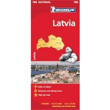 MICHELIN 783. Lettország térkép Michelin 1:350 000 térkép