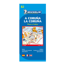 Michelin Éditions des Voyages Coruna City Plan idegen nyelvű könyv
