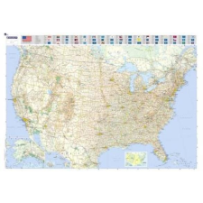 MICHELIN Fóliázott úthálózatos USA falitérkép Michelin 1:3 450 000 144x100 térkép