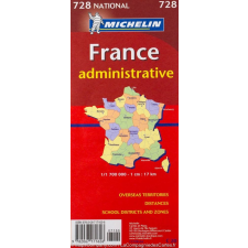 MICHELIN France - Administrative térkép 0728. 1/1,000,000 térkép