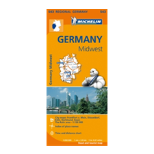 MICHELIN Germany Midwest idegen nyelvű könyv