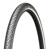 MICHELIN (Vélo) MICHELIN Protek Max 700x32 hibrid e-bike külső gumi, megerősített, 5 mm defektvédelemmel, fekete, merev peremes (32-622), fényvisszaverő csíkkal, e-bike e50 jóváhagyással MICHELIN (Vélo) Bicikli alkatrészek Kerékpár alkatrészek Kerékpár gumik