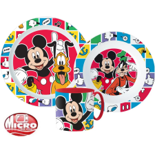 Mickey Disney Mickey Better Together étkészlet, micro műanyag szett babaétkészlet