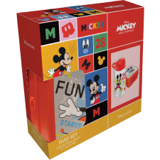 Mickey Disney Mickey szendvicsdoboz + műanyag kulacs szett uzsonnás doboz