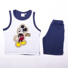 Mickey egér kisfiú pamut nyári együttes - trikó-rövidnadrág szett - sötétkék - 104 gyerek ruha szett