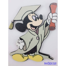  Mickey talárban és kalapban tábla - Zöld dekorációs kellék