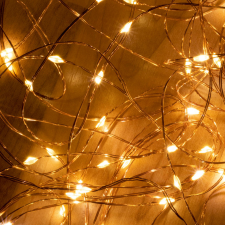 Micro LED-es fényfüzér-köteg, 6 füzér / 25 LED, melegfehér, kültéri kivitel kültéri izzósor