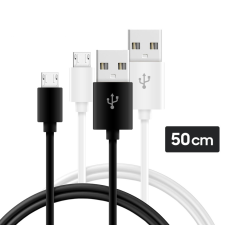  Micro USB töltőkábel 50cm kábel és adapter