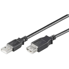 Microconnect USB 2.0 hosszabbító kábel 0.1m (USBAAF01B) kábel és adapter