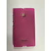 Microsoft Lumia 435 pink Matt Szilikon tok