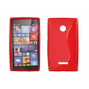 Microsoft Lumia  435, Szilikon tok, S-Case, piros
