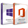 Microsoft Windows 10 Pro (OEM) + Office 2019 Professional Plus (Költöztethető) (Elektronikus licenc)