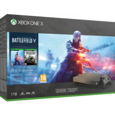 Microsoft Xbox One X 1TB + Battlefield V Gold Rush Special Edition konzol