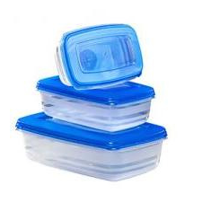  Mikrobox téglalap 3 db szett (0,6+1,2+2,5 L) papírárú, csomagoló és tárolóeszköz