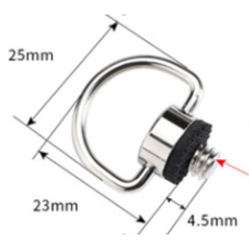 Mikrosat rövid cseretalp csavar 1/4“ menettel (CS-039) fényképező tartozék