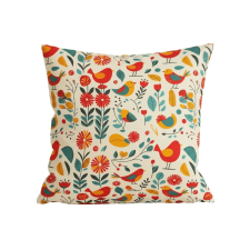  Mikroszálas párnahuzat RETRO BIRD 45x45 cm, színes lakástextília