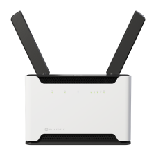 MIKROTIK Wireless Router DualBand, 4x1000Mbps+ 1x2,5Gbps, AX1800, Chateau LTE6 ax, 1xMicroSIM, Asztali router