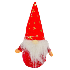 Mikulás babzsák figura textil piros M13,5cm dekorációs kellék