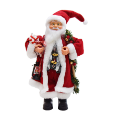 Mikulás figura - 30 cm karácsonyi dekoráció