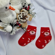  Mikulásos-Karácsonyi BABA zokni 0-12 hó