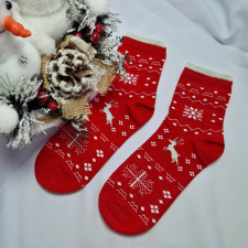  Mikulásos-Karácsonyi női CSILLOGÓS zokni 35-38 női zokni
