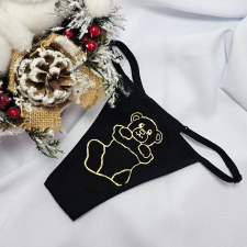  Mikulásos-Karácsonyi TANGA fekete csizmás-macis női alsó