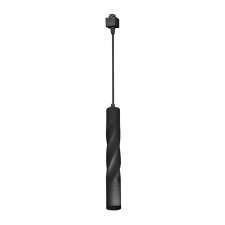 MILAGRO 1 fázisú sínfüggő lámpa TRACK LIGHT függőlámpa TWISTED fekete 3W LED Milagro világítás