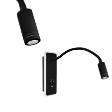 MILAGRO Base fekete LED fali lámpa  (MIL-ML63500) LED 1 izzós IP20 világítás