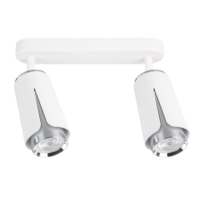 MILAGRO Fehér-króm mennyezeti spotlámpa Milagro Flower White Chrome (ML0273) 2xGU10 világítás