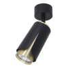 MILAGRO Fekete-arany mennyezeti spotlámpa Milagro Flower Black Gold (ML0264) 1xGU10
