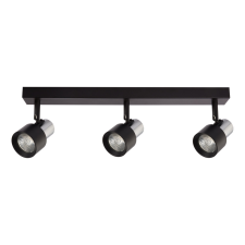 MILAGRO Fekete-króm mennyezeti spotlámpa Milagro Cino Black Chrome (ML9949) 3xGU10 világítás