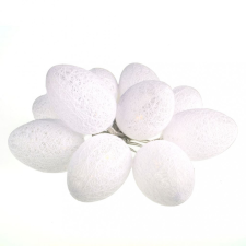 MILAGRO Fényfüzér Elemes LED lámpák Pamut húsvéti tojás fehér 10x LED MILAGRO EKD3937 világítás