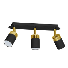 MILAGRO JOKER BLACK GOLD mennyezeti lámpa 3x GU10 MILAGRO Fém modern stílusban világítás