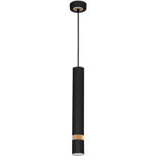 MILAGRO JOKER FEKETE/FA függőlámpa 1x GU10 MILAGRO Fém modern stílusban világítás