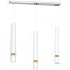 MILAGRO JOKER függőlámpa WHITE/WOOD 3x GU10 MILAGRO Fém modern stílusban