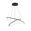 MILAGRO Lampa oprawa wisząca LED - ORION BLACK 53W 3000K 3710lm - ML508