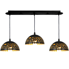 MILAGRO LISA fekete függőlámpa (ML6136) 3xE27 világítás