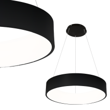 MILAGRO Ohio fekete LED függesztett lámpa (MIL-ML6358) LED 1 izzós IP20 világítás
