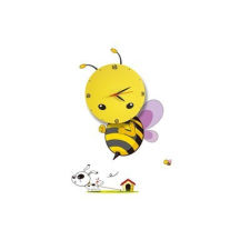 MILAGRO Plafond Gyereklámpa BEE LED Clock 0.6W LED Milagro világítás